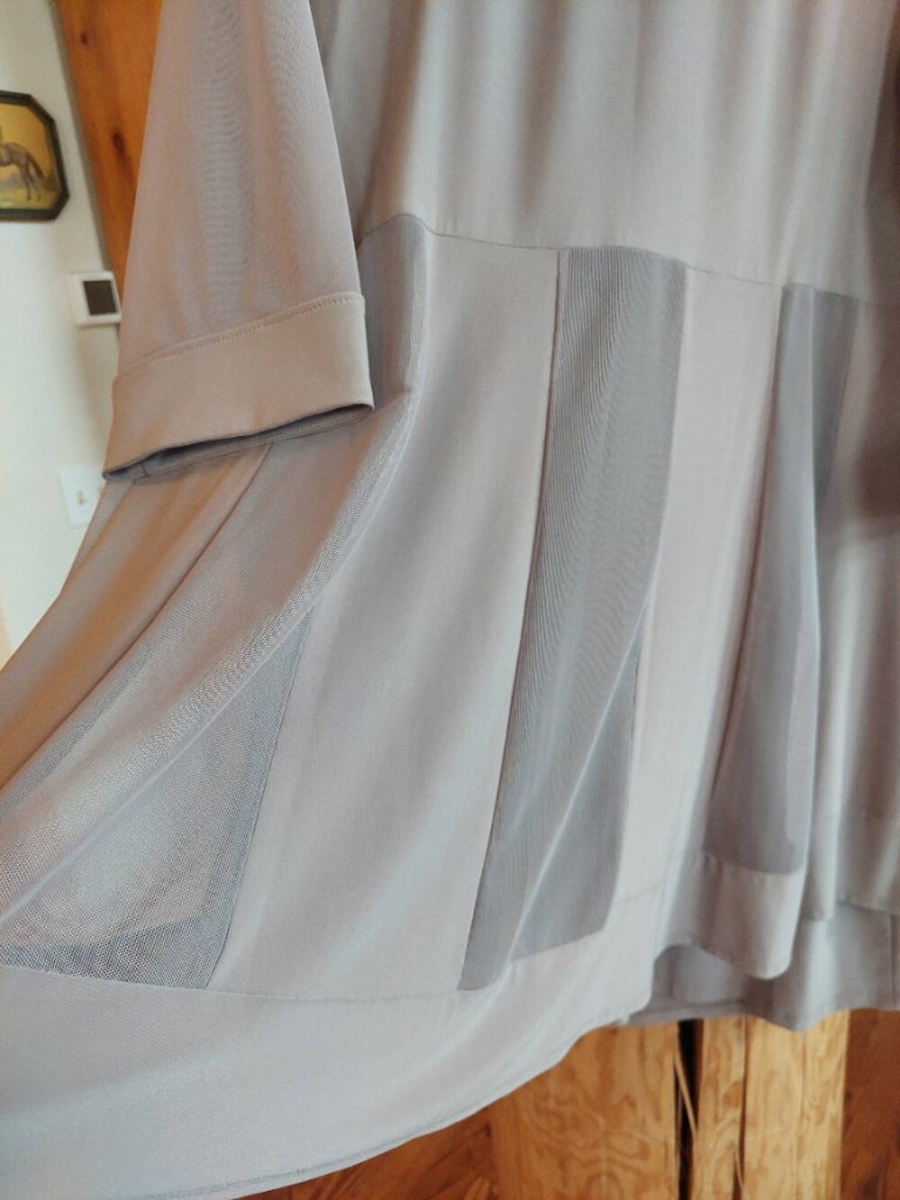 R & M Richards, Toupe 2 piece,sleeveless beaded dress, crop mesh jacket size 14w - Picture 7 of 11